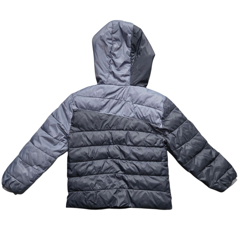 Spyder Kids Puffer Jacket - Black/Gray - Picture 5 of 7